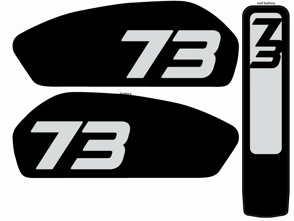 Adventure style 3pc battery Replica decals for Super 73 R / Rx / S2 - Image 4