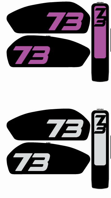Adventure style 3pc battery Replica decals for Super 73 R / Rx / S2 - Image 9