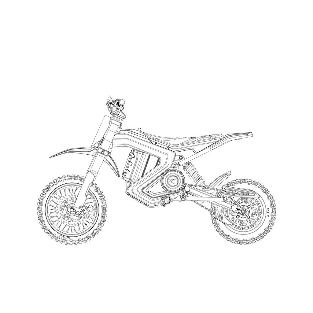 RAWRR MANTIS MINI R & R17 | 72V 20AH 4.5KW | Kids Electric Dirt Bike - Image 25