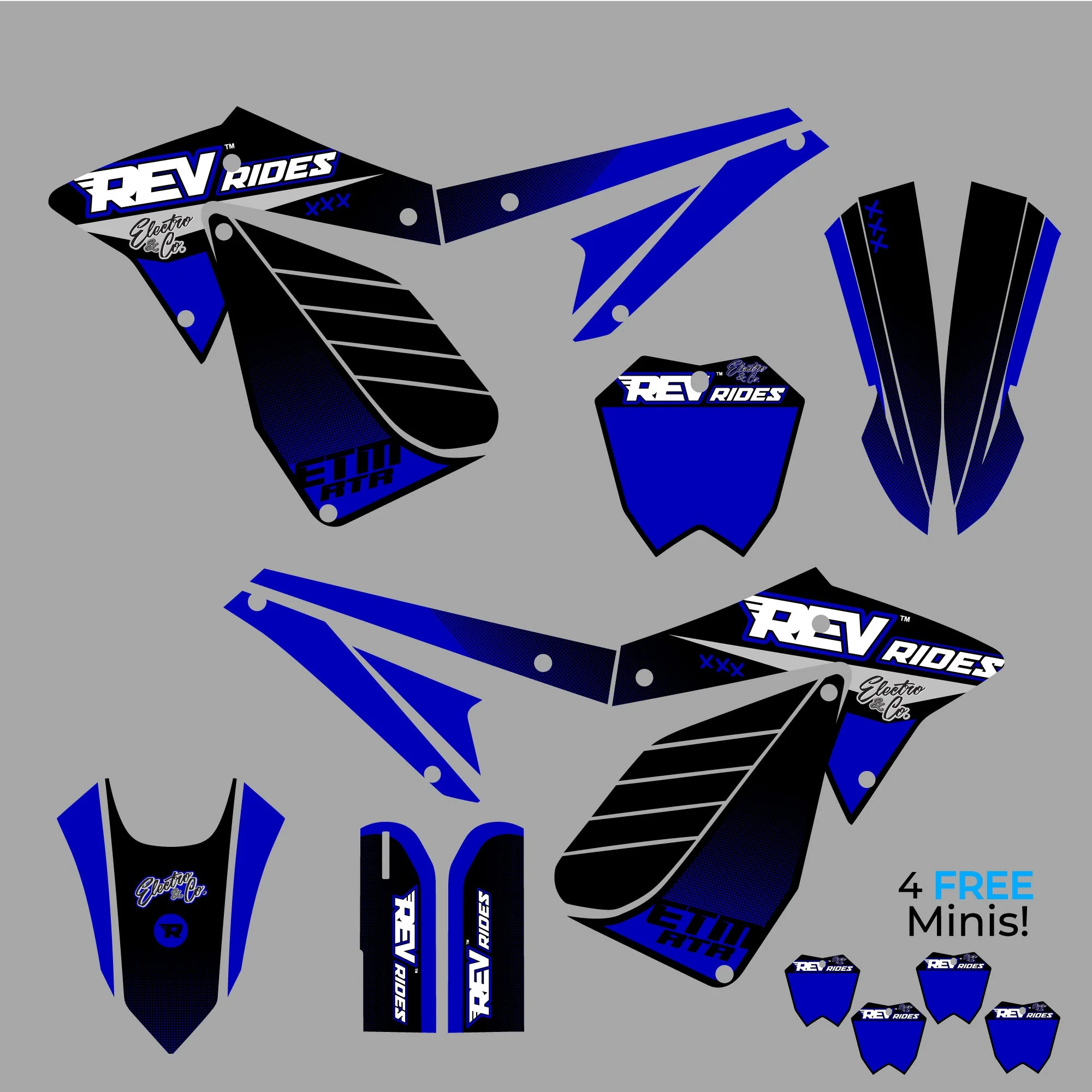 Electro & Co ETM RTR Graphics & Decal Sets | Multiple Colorways Available - Image 3