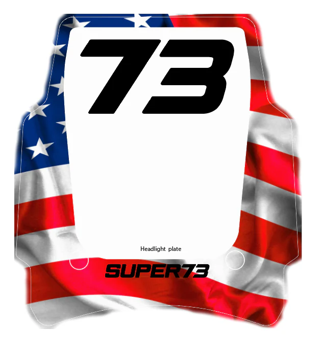 Front Headlight plate Replica decal For Super73 Rx / Adventure series - Image 22