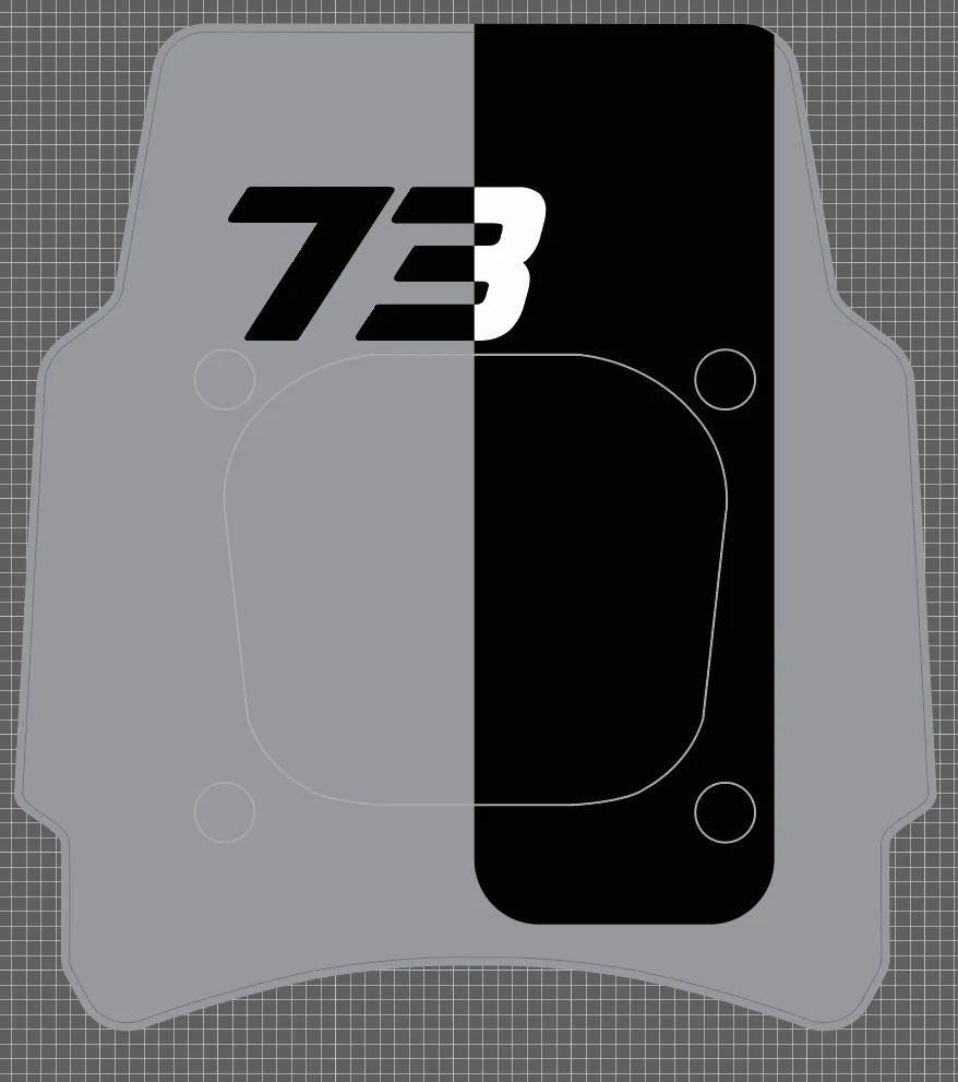 Front Headlight plate Replica decal For Super73 Rx / Adventure series - Image 24