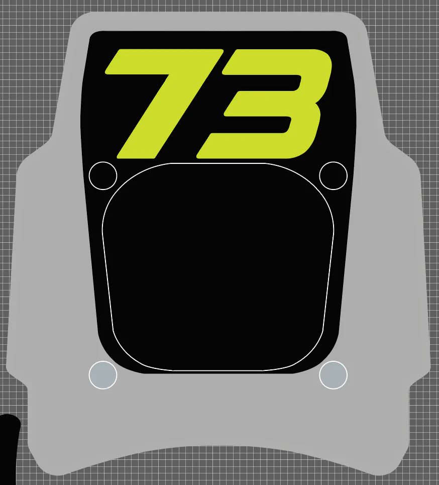 Front Headlight plate Replica decal For Super73 Rx / Adventure series - Image 26