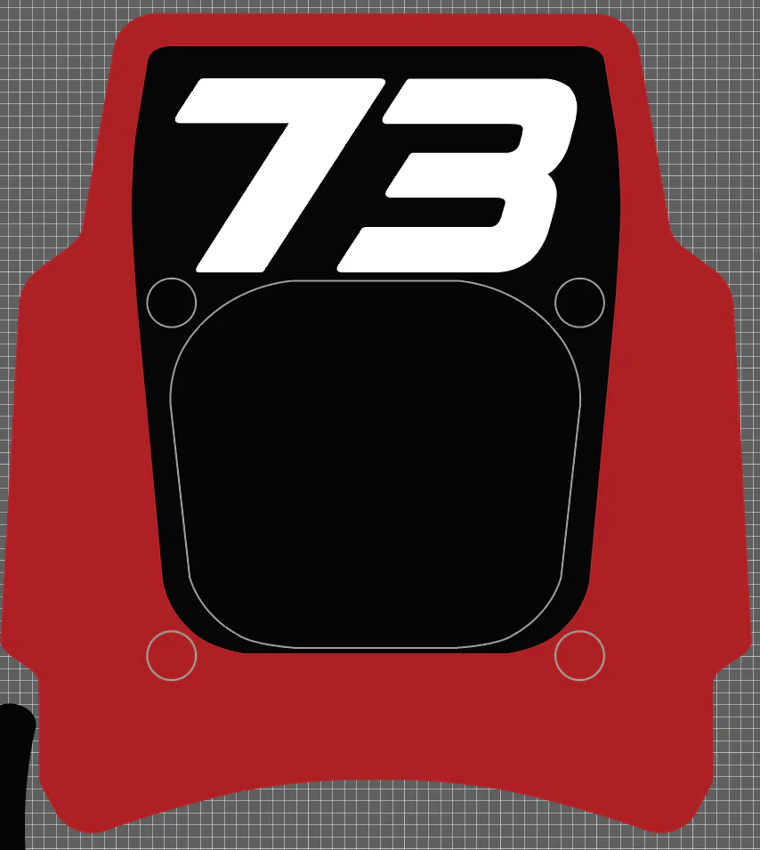 Front Headlight plate Replica decal For Super73 Rx / Adventure series - Image 27
