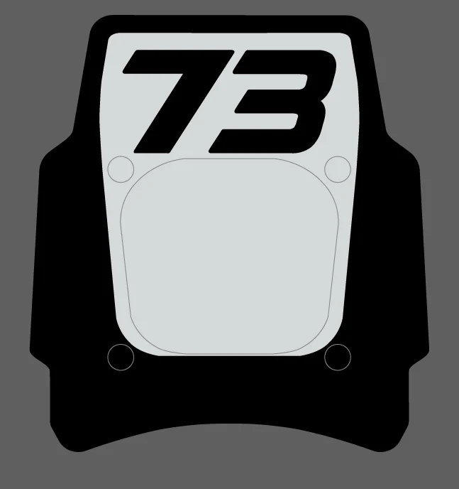 Front Headlight plate Replica decal For Super73 Rx / Adventure series - Image 38