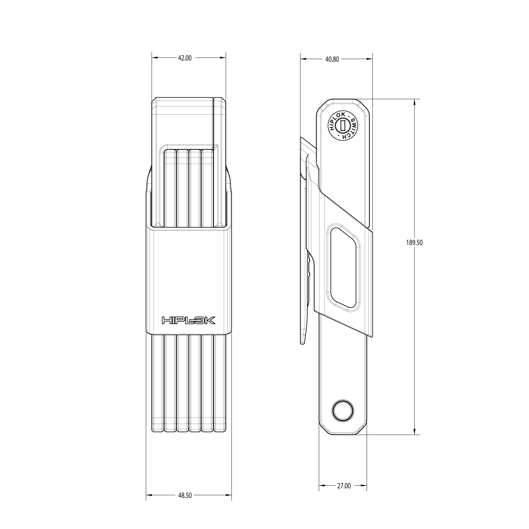 Hiplok SWITCH Folding Bike Lock Compact - For E-Bikes, E-scooters, E-motos - Image 16