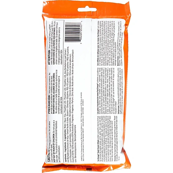 Permatex Fast Orange Hand Cleaner Wipes | 25-Pack | Citrus Scented Degreasing Wipes - Image 3
