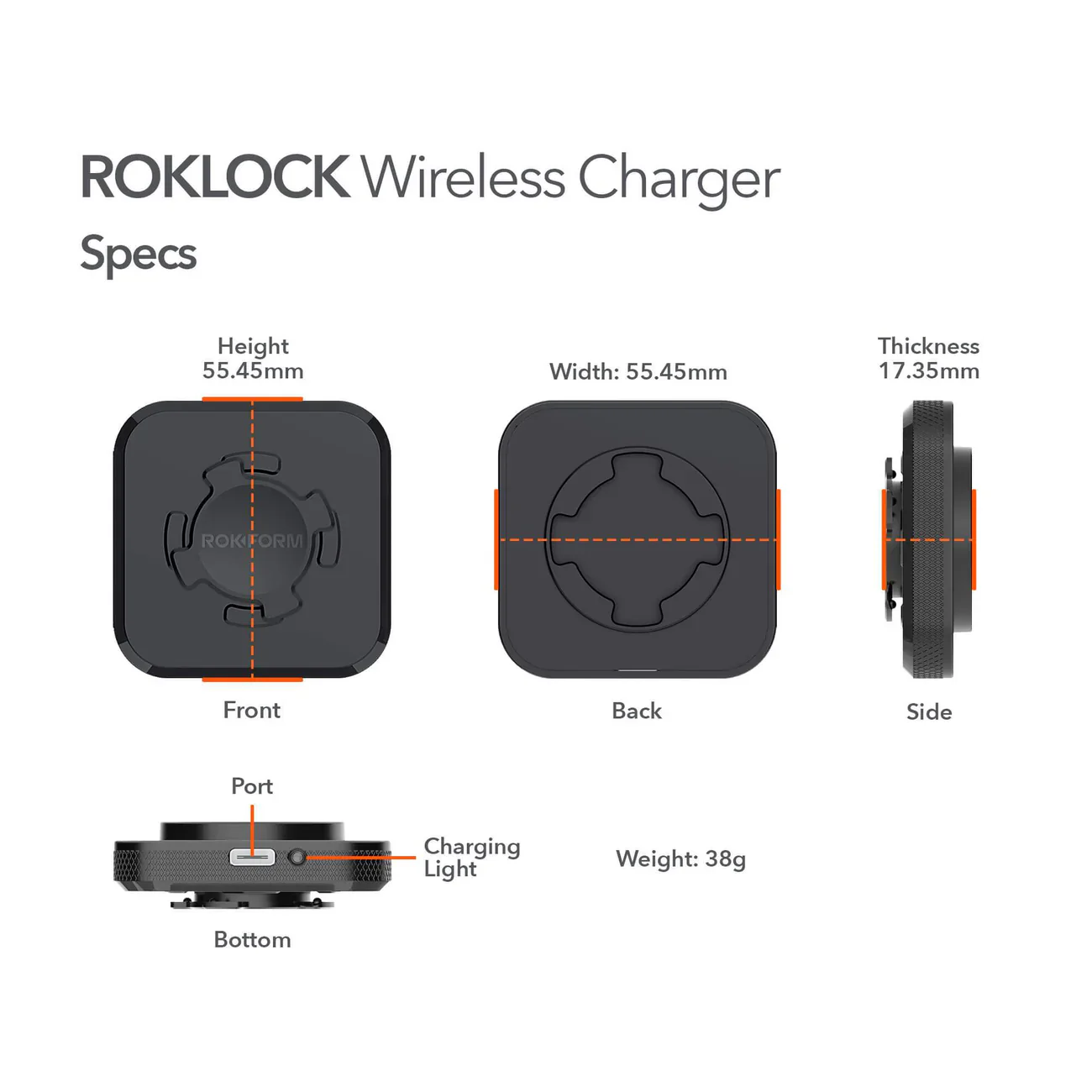 ROKFORM ROKLOCK™ WIRELESS CHARGER for Apple, Android, and more! - Image 5